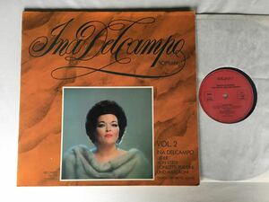 【77年コーティングジャケドイツ盤】Ina Delcampo Lieder Vol.2 LP BELCANTO 102 Verdi,Puccini,Mascagni,Donizetti,Girogio Favaretto