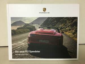 A977　本　PORSCHE　ポルシェ 911　スピードスター ハードカバー カタログ ドイツ語 2019 Speedster