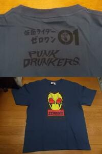 送料無料 パンクドランカーズ punkdrunkers 仮面ライダー ゼロワン コラボ Tシャツ L ネイビー 東映