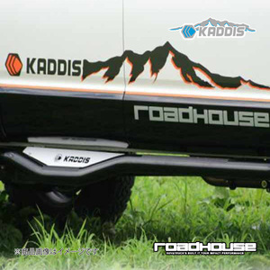 ROAD HOUSE ロードハウス サイドデカール 1600 ガンメタ/オレンジ 左右1台分セット KADDIS カディス KD-ET11031