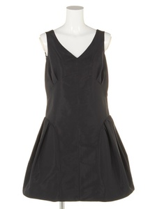 新品 フレイアイディー バック ワンピース ドレス 0 ブラック