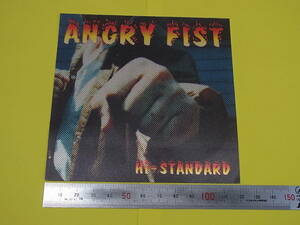 Hi-STANDARD ANGRY FIST ステッカー 未使用 レア ハイスタ 横山健 難波 パンク PUNK