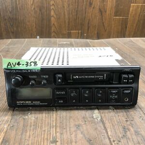 AV4-358 激安 カーステレオ テープデッキ MITSUBISHI ORPHES 39101-60C00 RX-777 34M0712 97030038A カセット FM/AM 通電未確認 ジャンク