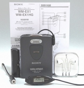 整備済み/完全動作◆ウォークマン誕生15周年記念モデル SONY WM-EX1＋アップル「EarPods」イヤホン