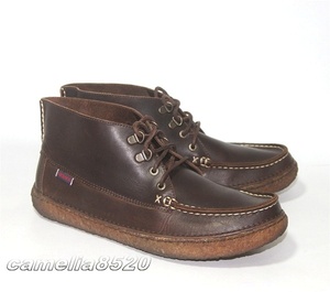 SEBAGO セバゴ Ronan Chukka B694502 アンクルブーツ チャッカ デッキシューズ ダークブラウン 本革 US9.5 UK9 EU43.5 27.5cm 中古 美品