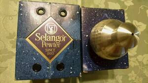ヴィンテージ 1990年頃 セランゴール ピューター SELANGOR PEWTER （現ロイヤルセランゴール）調味料入れ 5.5㎝ 箱入り