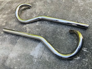 Triumph Ram Horn Exhaust Pipes トライアンフ ラムホーン マフラー 650 初期500用 pre unit 別体 / レーサー ボバー チョッパー webco 