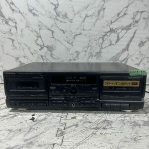 MYM4-432 激安 Technics STEREO CASSETTE DECK RS-TR4750 カセットデッキ 通電OK 中古現状品 ※3回再出品で処分