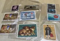 外国の使用済の切手9枚