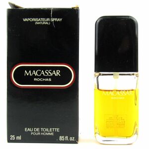 ロシャス 香水 マカサ MACASSAR プールオム オードトワレ EDT 残半量以上 フレグランス CO メンズ 25mlサイズ Rochas