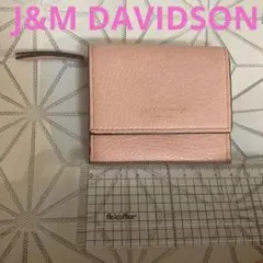 J&M DAVIDSON ミニマムな三つ折り財布　ピンク