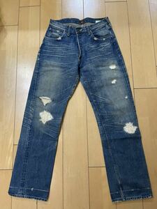 SUGAR CANE シュガーケーン ダメージ加工デニム w32 USED