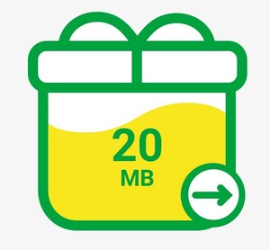 【20メガ】mineoパケットギフト　20Mb