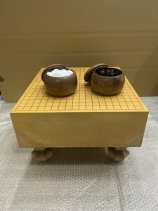 ◆【KO672/101770】囲碁　囲碁板　碁石　囲碁セット　直径約45×42㎝