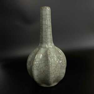 中国 古玩 龍泉窯 官窯 青磁 花瓶 古美術 時代物 南宋