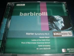 バルビローリ マーラー 交響曲 3番 ハレ管弦楽団 69 ステレオ ライヴ 特典 インタビュー 2CD BBC Mahler Symphony Barbirolli