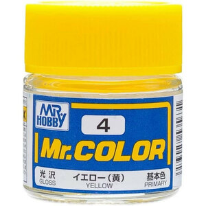 GSIクレオス 模型用塗料 Mr.ホビー Mr.カラー C4 イエロー 黄 光沢 10ml