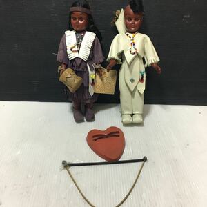 CarlssonDolls カールソンドール インディアン人形 アメリカ製 スリープアイ　2体　保管品