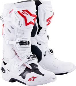 US 09 (約26.5cm) ALPINESTARS アルパインスターズ TECH 10 SUPERVENTED ブーツ ホワイト/ブライトレッド SZ 9