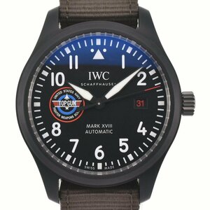 △ IWC SCHAFFHAUSEN IW324712 パイロット ウォッチ マーク XVIII トップガン SFTI メンズ 極美品 箱・保証書付き I#125955