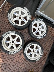 RAYS VOLKRACING レイズ ボルクレーシング TE37 白 17インチ 7.5j +40 pcd114.3 5穴 4本