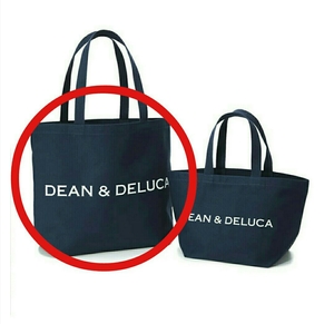 DEAN&DELUCA 2017 ホリデー トートバッグ Ｌ 限定品 ファッション 紺色 ネイビー キッチン 雑貨 デルーカ ランチ 弁当 バッグ 