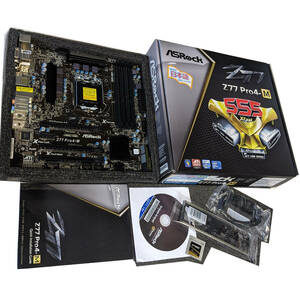 【美品】ASRock Z77 Pro4-M LGA1155 + Win10Proデジタルライセンス