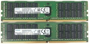 【16GB×2枚セット/ロット:1643】SAMSUNG PC4-2400T-RA1-11-DC0 PC4-19200T 計32G 2R×4 中古メモリー サーバー用 即納【送料無料】