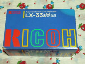 【★０２】カメラ、RICOH LX-33ｓWdate、リコーコンパクトカメラ、新品未使用、フィルムタイプ、ジャンク品