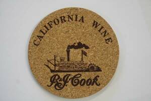 【送料無料！特別価格！】CALIFORNIA WINE　コルクコースター　5枚セット 