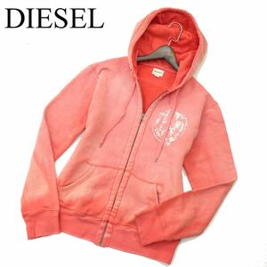 DIESEL ディーゼル 通年 ブレイブマン★ USED加工 スウェット ジップアップ フーディー パーカー Sz.M　メンズ　A4T00092_1#O