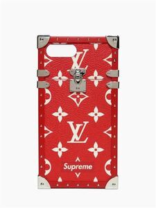 62622 Louis Vuitton ／ ルイヴィトン Supreme アイ トランク iPhone7+ スマホケース