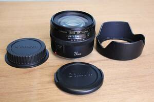 ※美品　Canon　EF　24㎜　f2.8　キャノン　フィルター付き　作動良好品　送料520円