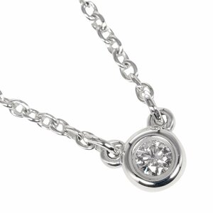 ティファニー TIFFANY&Co. バイザヤード ネックレス シルバー925 ダイヤモンド 約1.55g【I201823088】中古