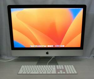 ◆◇iMac Retina 5K 27inch 2017/i7-7700K 4.2G/メモリ16G/512GB SSD/Radeon Pro 580/MNEA2J/A◇