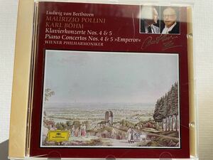 ベートーヴェン ピアノ協奏曲第4番&第5番 皇帝　ポリーニ　ベーム指揮　ウィーン、フィルハーモニー