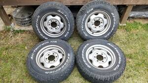 ニッサン　キャラバン　純正スチールホイール　BFグッドリッチ　215/75R15