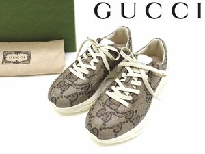 15万新品◆8H=27.5cm◆GUCCI グッチ マキシGGスプリーム ライトン100周年記念スニーカー『RHYTON』1円