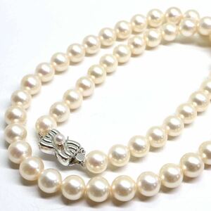 TASAKI(田崎真珠)《アコヤ本真珠ネックレス》A 約7.0-7.5mm珠 32.2g 約42.5cm pearl necklace ジュエリー jewelry EA5/ED0
