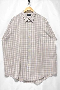 ＠美品 チェロキー CHEROKEE 半袖チェックシャツst532 アイビー USA古着 ビックサイズ XL