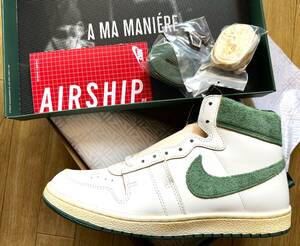 【新品未着用28.5cm】国内未発売 A MA MANIERE NIKE JORDAN AIR SHIP “White/Green” FQ2942-100 正規品付属品完備 アママニエール US10.5