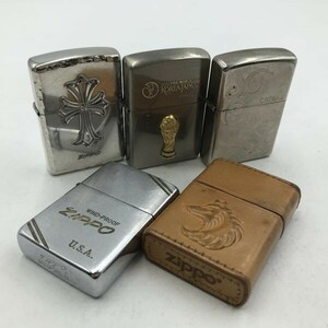 T906 まとめ ◎ Zippo ジッポー オイルライター 5点まとめセット シルバーカラー 日韓ワールドカップ クロス 喫煙具 喫煙グッズ ①