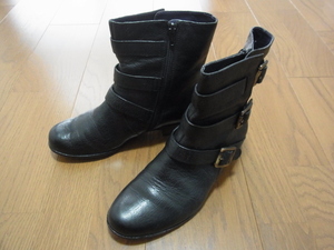 Clarks Softwear クラークスソフトウェア レディース ショートブーツ UK:5D 黒 USED