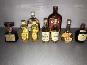 【管K583】未開栓品 SUNTORY NIKKA WHISKY サントリー ニッカ ウイスキー 小瓶 まとめ 角瓶 オールド ROYAL 限定品 試供品 非売品