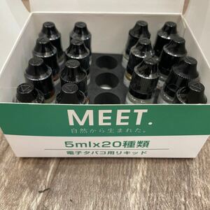 新品 未開封 MEET. premium E-liquid ナショナル フレーバー 電子タバコ用リキッド 5ml 15本 セット まとめて お試し 天然植物性 ミート