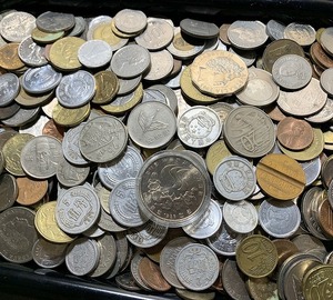 海外 外国コイン 貨幣 2キロ以上 フランス インドネシア メキシコ 中国 香港 シンガポール 韓国など色々
