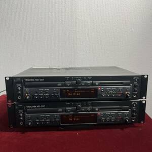 f277 278 TASCAM MD-CD1 業務用CDプレーヤー MDレコーダー ジャンク 2台セット