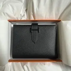 HERMES エルメス　ベアン コンパクト　モノクローム　SO BLACK