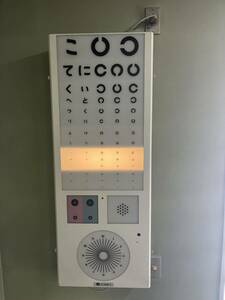 CV-300 視力検査器 トーメイ tomey 視力表 リモコン付き 眼科 視力測定装置 壁掛け