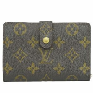 本物 ルイヴィトン LOUIS VUITTON LV ポルトフォイユ ヴィエノワ モノグラム 折財布 ブラウン M61674